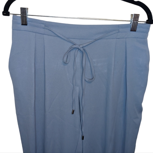 Zara Basics Women's Tie-Waist Lightweight Blue Pants 💙 - Picture 5 of 16
